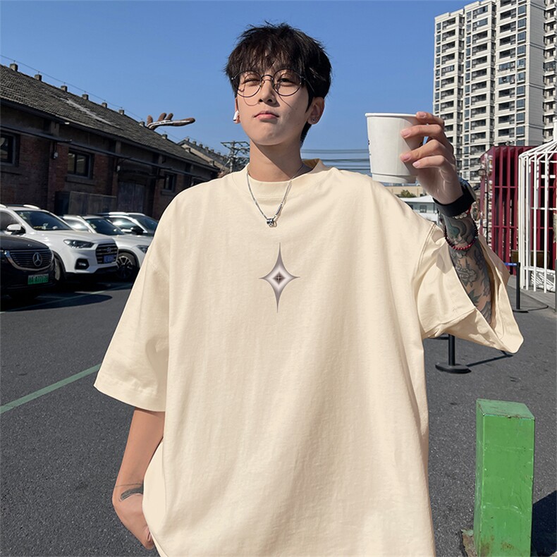 得物直播品质220克纯棉精梳xz605-dcm257-特批20控38,男装T恤,星座605(原A050)