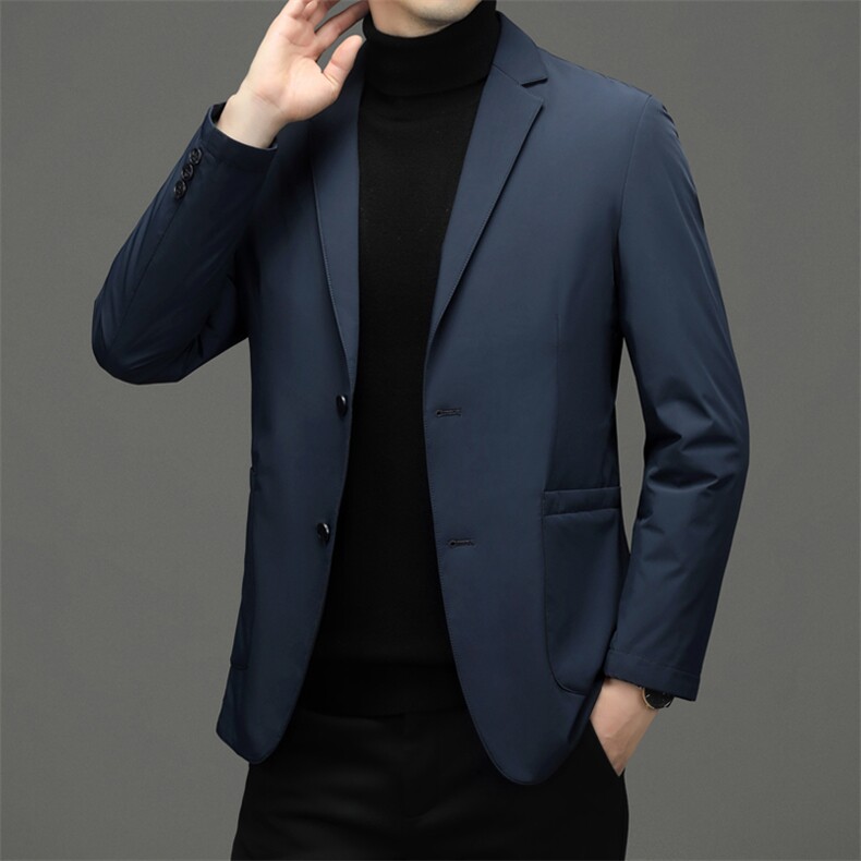 CSYR97719钱塘2020-2商务休闲时尚简约中年男士冬季羽绒西服P240,男装羽绒服,钱塘207-2