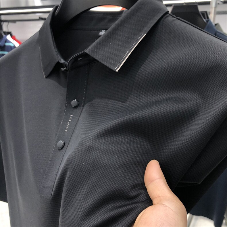 polo衫中年商务休闲男装夏季新款男士短袖T恤半袖翻领宽松上衣服,男装Polo衫,电商B212（原钱塘6029）