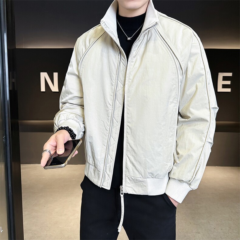 90新标2025设计款立领简约休闲加厚保暖羽绒服外套5889-P295,男装羽绒服,电商A413