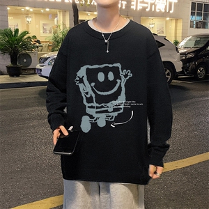 圆领毛衣男大码针织衫男毛线衣线衫 M67245-P45 加绒款-P65图片
