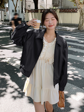 现货2025春装新款休闲复古外套203P130K198，女装短外套，浪娴服饰