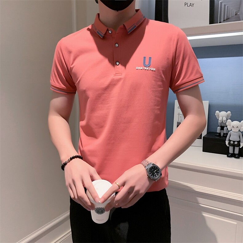 3001-特P35夏季精神小伙短袖t恤男半袖修身潮流男士衫潮牌,男装T恤,电商D310B-1