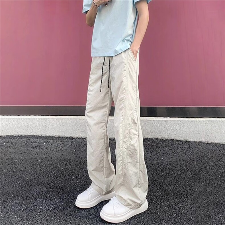 J57-P402025新款宽松休闲裤男女款韩版潮流百搭裤子,男装休闲裤,电商B323A