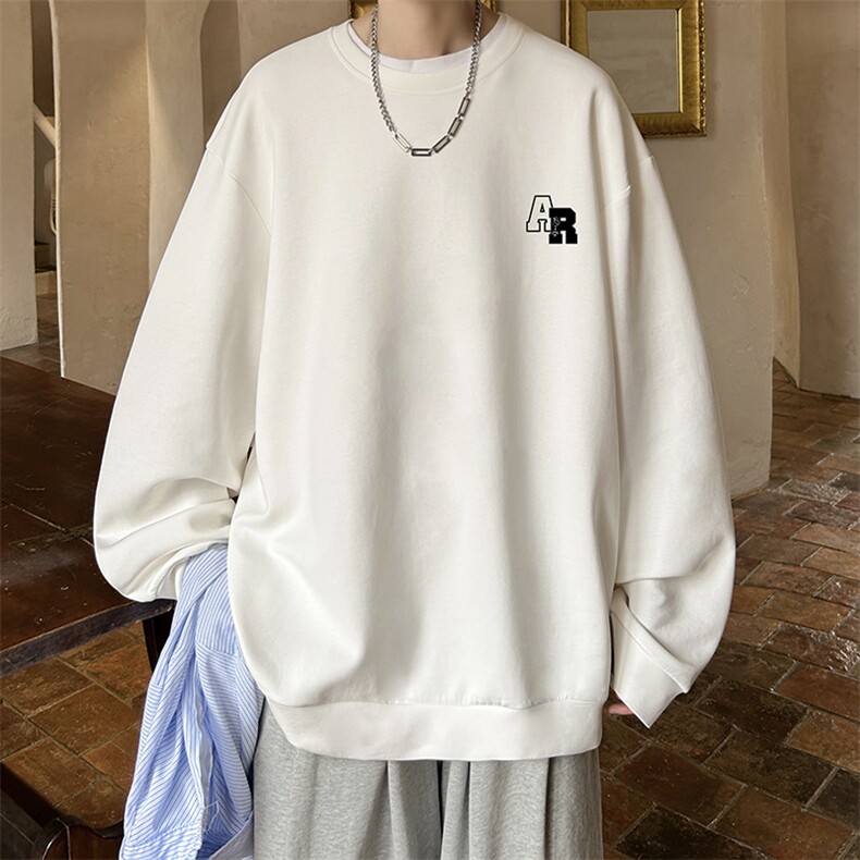 控38简约帅气百搭长袖t恤男大码卫衣 T4369-P25 加绒款-P35图片
