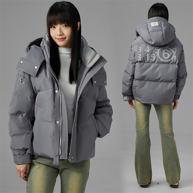 2024冬装新款时尚马吉拉潮流简约气质轻便连帽羽绒服,女装羽绒服,PLAYFOX