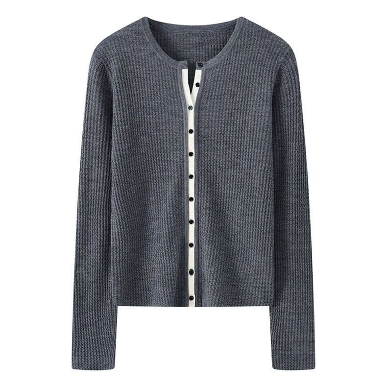 2025年秋季新款百搭扬子纱麻花开衫,女装羊毛衫,星纬羊绒