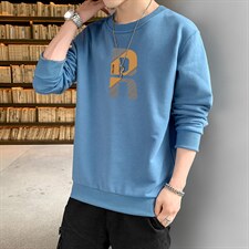 跑量卫衣男22秋季打底上衣潮流韩版宽松T恤时尚百搭长袖W090，男装卫衣，星座815-2