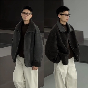 双面穿皮毛一体麂皮绒夹克外套 JK919 P128图片