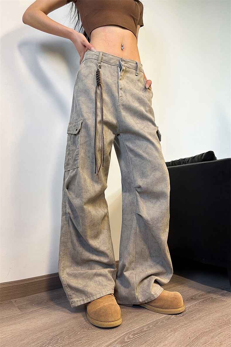 903-AK08-特P60【S-3XL】美拉德复古卡其沙色工装裤!1,男装工装外套,星座903