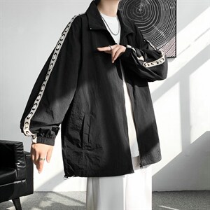 F004-P45夏季新款织带防晒衣男士大码宽松外套纯色透气控58，男装防晒衣，电商B280-1（原A049）