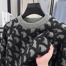 现货高品质可供得物植绒字母圆领针织衫毛衣310A-2MYY5035P98，男装针织衫/毛衣，星座310A-2