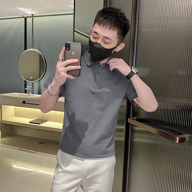 TX02-特P38 男T恤夏季短袖半袖新款上衣夏装半截袖POLO衫7色可选图片