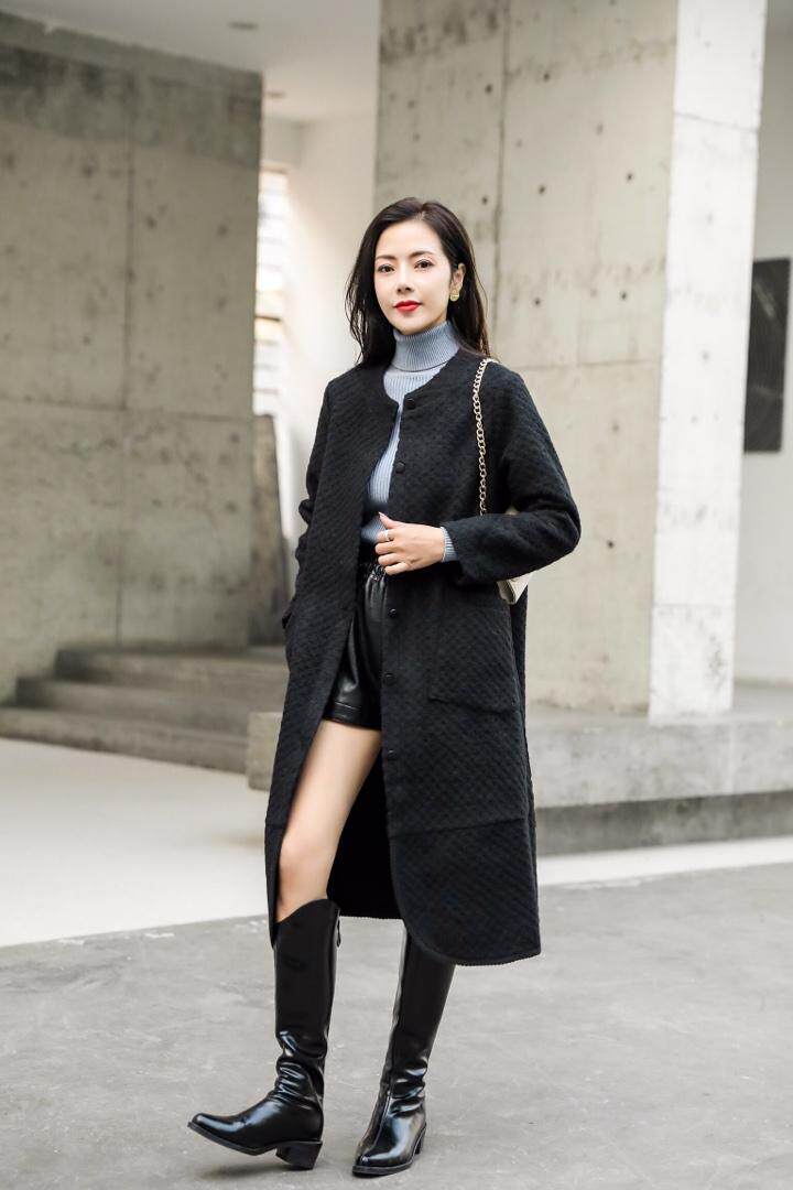 加厚毛呢外套，女装毛呢外套，江南雨桐