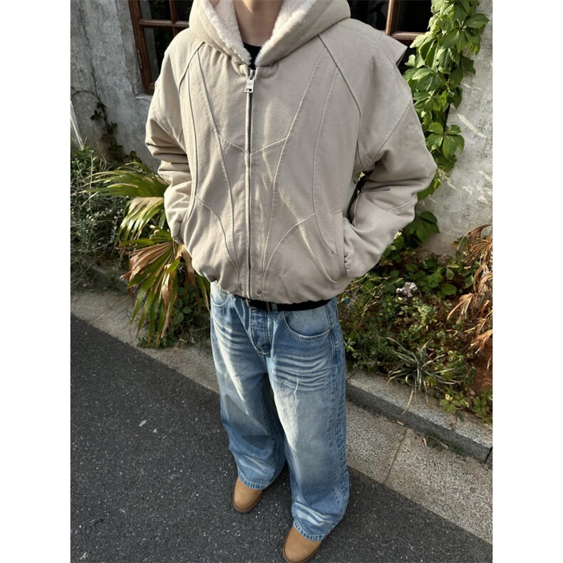 【有货】JRT149CC-特P125座山雕夹克外套男加绒加厚连帽棉衣,男装夹克,星座1007（原301D）