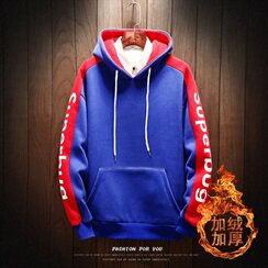 冬季主推！加绒加厚挂拍日系港风国潮韩版卫衣WY542-P5068，男装卫衣，电商A021A