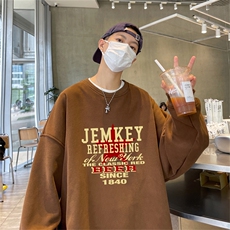 特P25控48秋冬新款男士圆领卫衣宽松休闲日常百搭上衣WQ2448，男装卫衣，电商B370