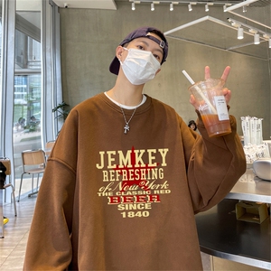 特P25控48 秋冬新款男士圆领卫衣宽松休闲日常百搭上衣WQ2448图片
