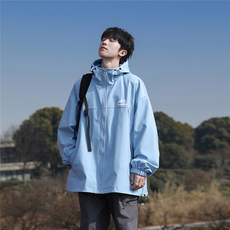 山系港风秋款字母印花连帽夹克A247-F381P65控88,男装夹克,电商A247