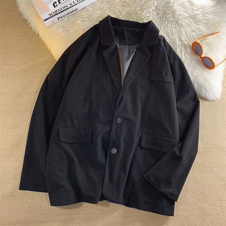 现货纯色宽松小西装男生西服KD401-P55,男装西服套装,电商D312-1