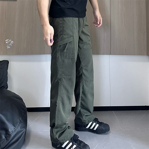 自拍图 有大货 男装休闲工装裤2025新款运动百搭直筒长裤K41-P40图片