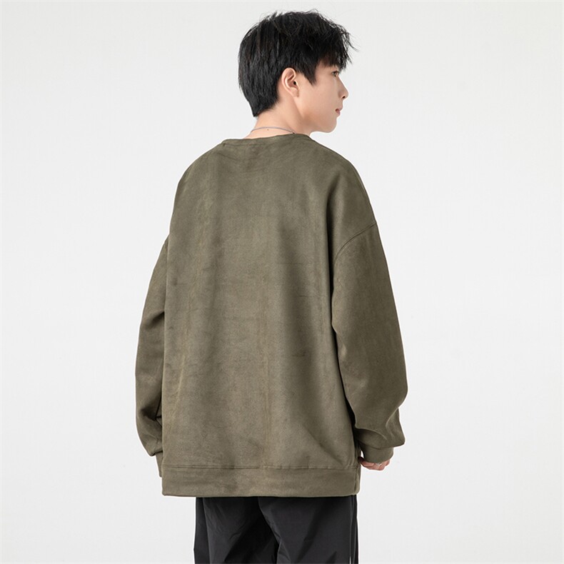 抖音供货高品质麂皮绒烧花连帽卫衣A158-WY002-P26控48,男装卫衣,电商A158