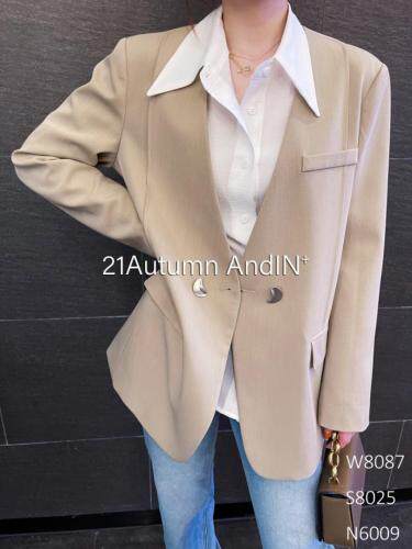 2021新款西装外套，女装西装，AND IN+