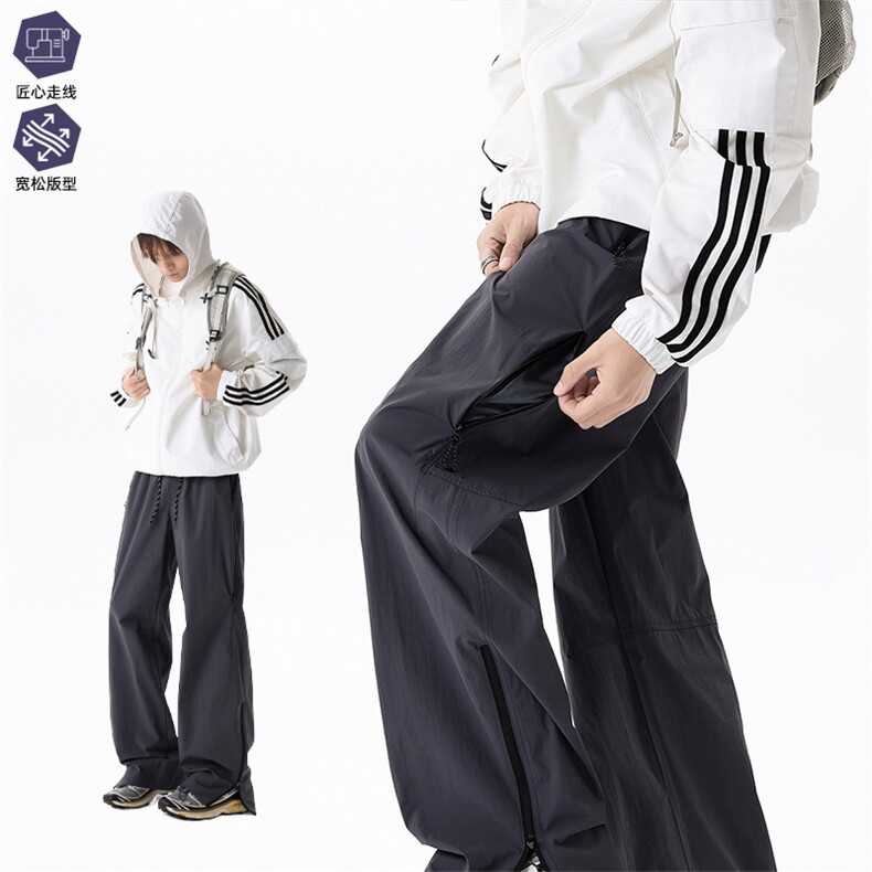 软壳防泼水速干弯刀冲锋裤男春季运动户外裤子K02610-P50,男装休闲裤,星座308B-2