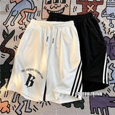 D2020-P38抖音中性潮牌美式篮球裤子大码肥仔潮ins五分裤，男装牛仔裤，星座116