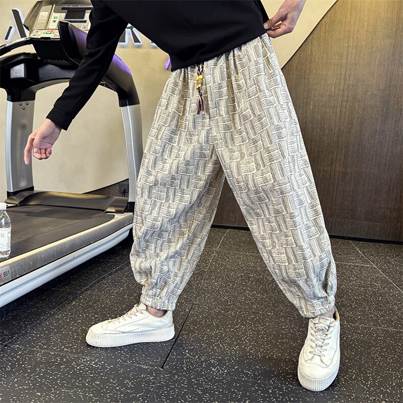 社会小伙店主风秋冬新款休闲裤子男灯芯绒长裤卫裤2292-P58，男装休闲裤，星座313B-2(原星座309A-2)