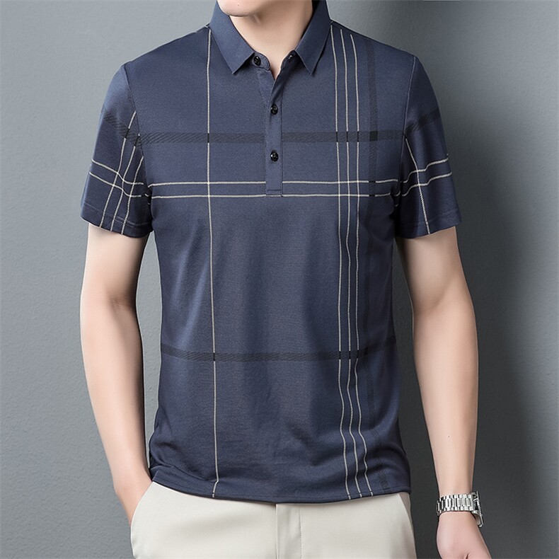 BGW31133男式2023夏季新款T恤衫男短袖翻领休闲polo体恤P53,男装T恤,电商B360