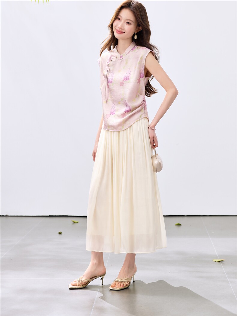 现货新品2026夏装中古风舒适亲肤两件套夏季女,女装套装/套裙,木子恋