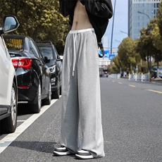 美式高街宽松运动裤秋冬直筒休闲裤卫裤男拖地阔腿裤K7446-P35，男装休闲裤，星座512-4