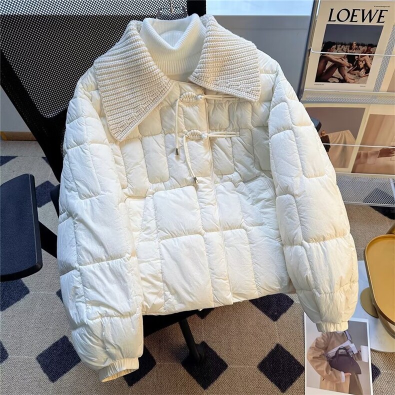 棉服2024新品中式针织领棉袄短款加厚宽松加厚棉衣外套,男装棉衣,星座601-2