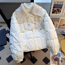 棉服2024新品中式针织领棉袄短款加厚宽松加厚棉衣外套，男装棉衣，星座601-2