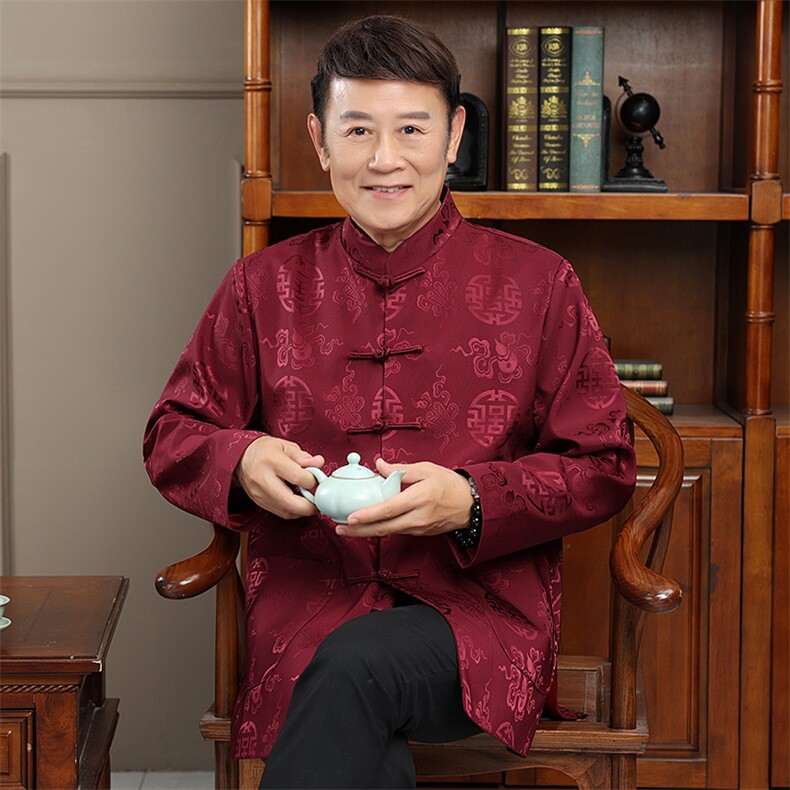 2024高品质主推春款风唐装外套男装中老年中式复古盘扣夹克,男装夹克,钱塘723