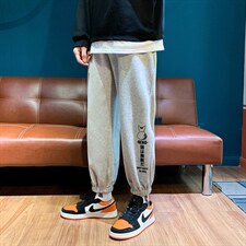 休闲裤子男2024春秋韩版潮流束脚修身时尚薄款长裤A161-G231-P35，男装休闲裤，电商A161-2