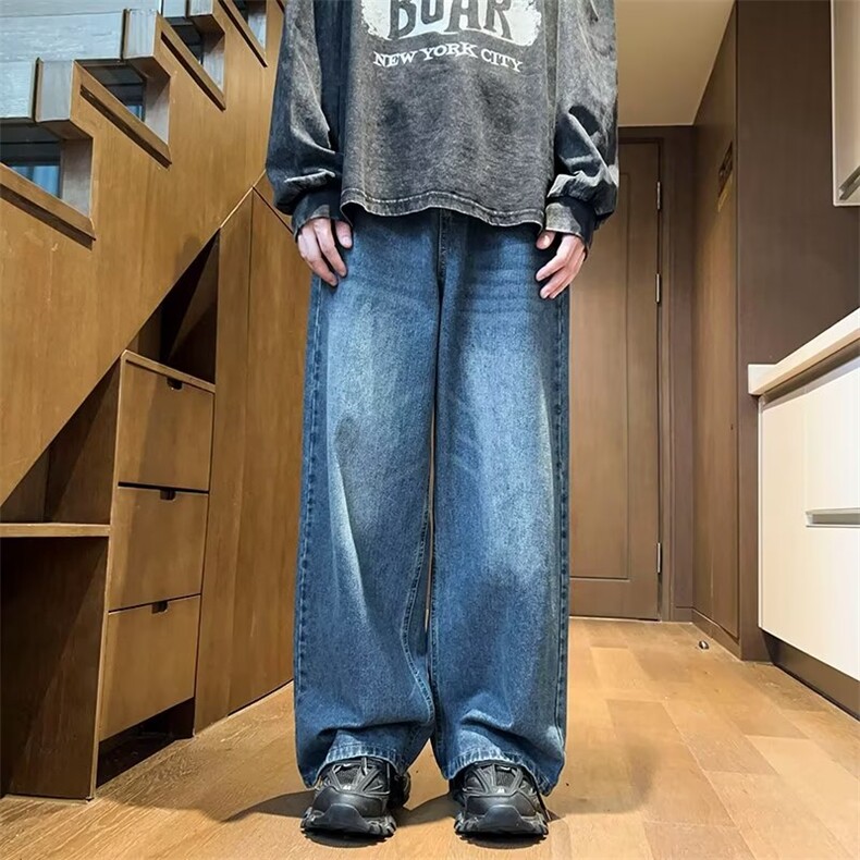 美式牛仔裤男款秋季长裤潮N5519P43,男装牛仔裤,星座1116-2
