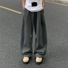 【现货】秋季美式慵懒风解构卫裤男女休闲运动弯刀裤K06083P55，男装休闲裤，星座1004（原星座815-3）