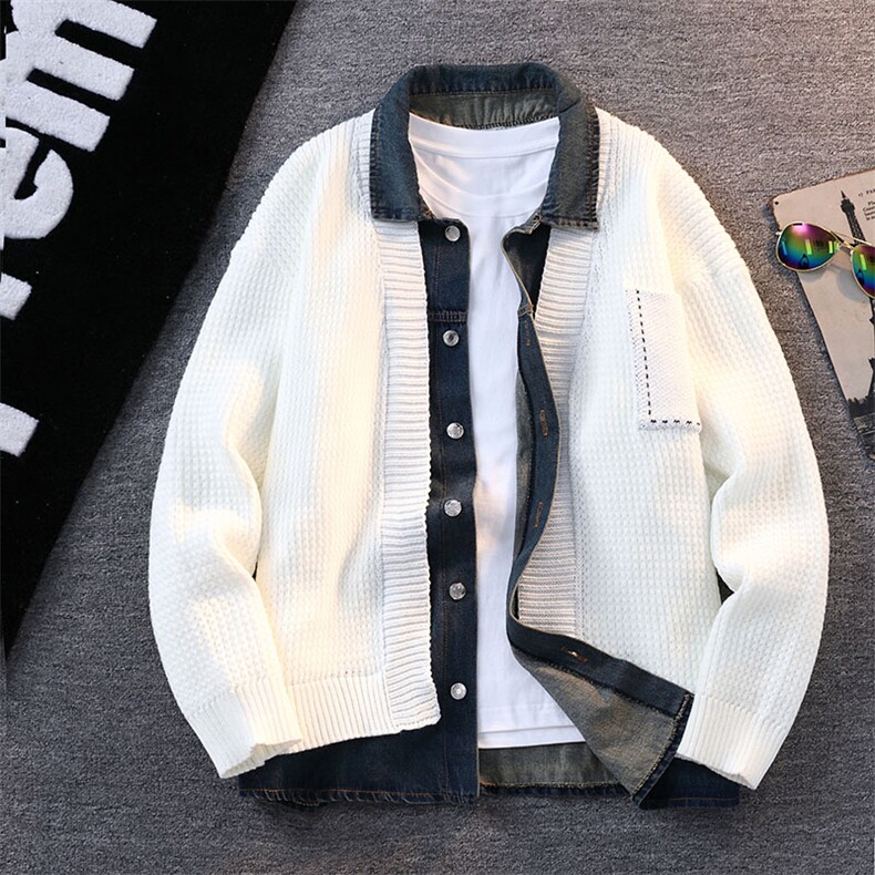 【直播】8634-P752025年秋季时尚毛衣针织开衫男士翻领长袖，男装针织衫/毛衣，电商A113