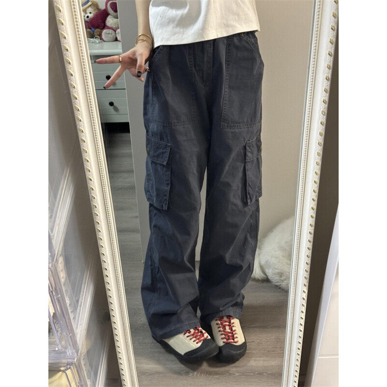 【有货】CK901CC-特P58美式高街多口袋弯刀工装裤男女褶皱休闲裤,男装工装外套,星座1007（原301D）