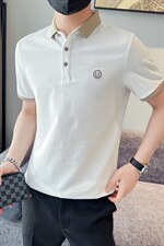 高品质主推夏季字母立体刺绣翻领短袖T恤Polo衫体恤T066-P45，男装T恤，电商D342