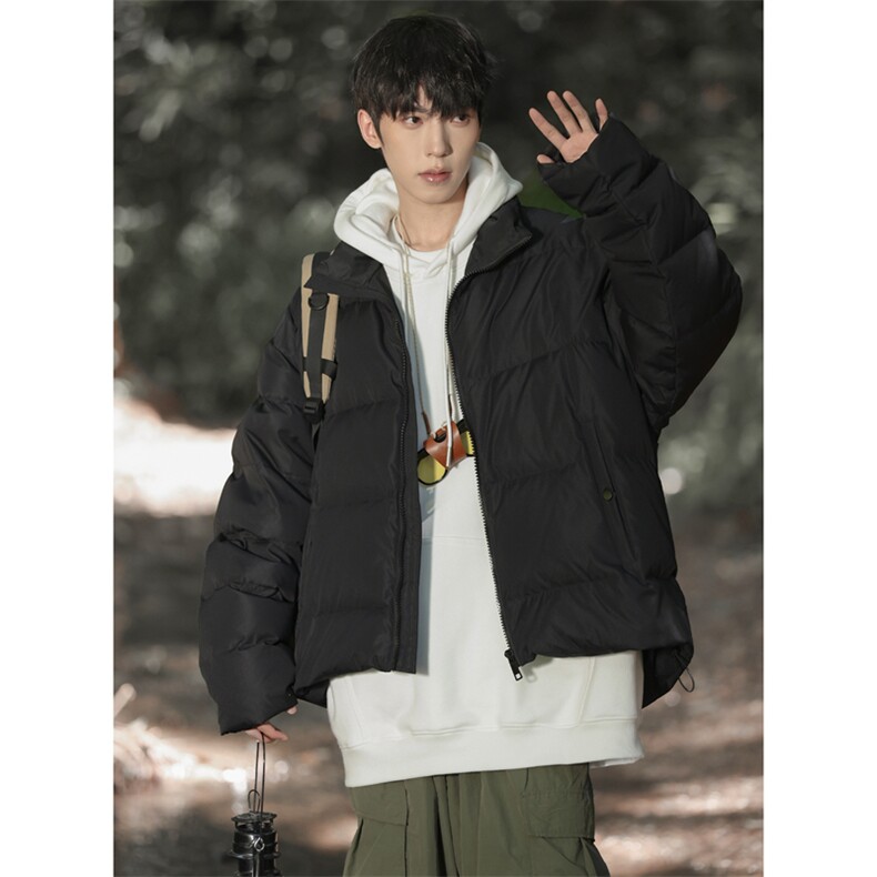 冬季新款港风立领棉服青少年潮流百搭保暖外套618A-26M006-P88,男装棉衣,星座914-4