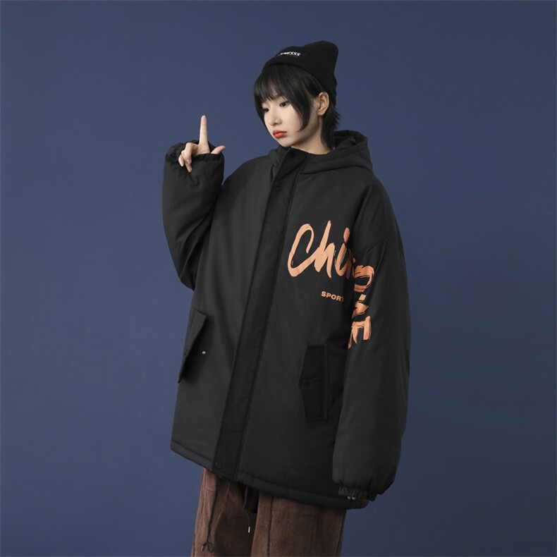 中性情侣款连帽棉衣男宽松棉服棉袄子2025冬季新款外套3316-P70,男装棉衣,星座207