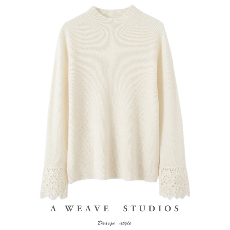 新款女士毛衣时尚百搭显瘦保暖针织衫，女装针织衫/毛衣，佰米娇羊绒