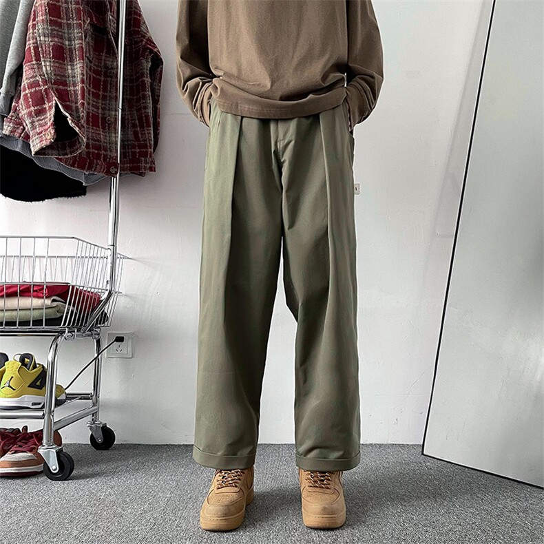 抖音品质春款男休闲裤纯棉宽松直筒长裤h3073P50,男装休闲裤,星座1013-1