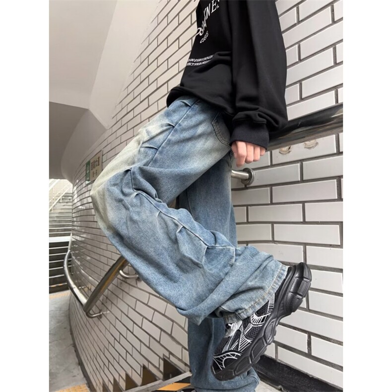美式牛仔裤男款秋季长裤潮XK8056P50,男装牛仔裤,星座1116-2