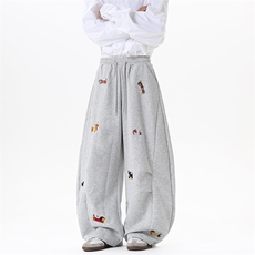 【现货】XZ1218(原611-3)BKW08特价P52美式小狗刺绣休闲卫裤，男装休闲裤，星座1218（原611-3）