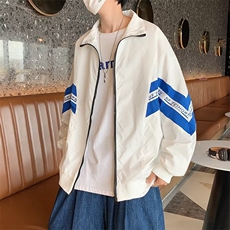 春秋季男士外套2024新款潮牌百搭拼接上衣服宽松潮流痞帅，女装短外套，星座716-2