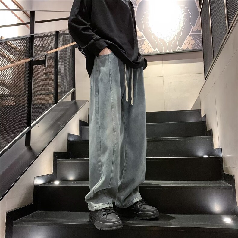 美式牛仔裤男款秋季长裤潮加绒NJ58P48,男装牛仔裤,星座1116-2